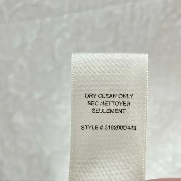 Rebecca Taylor Jacquard Knit Sleeveless White Tonal Floral Fit & Flare Dress 4 - Picture 15 of 15